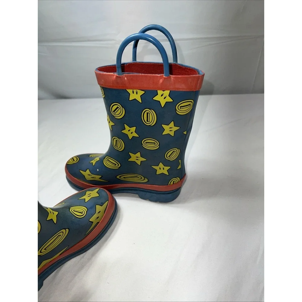 Super Mario Brothers Rain Boot Kids Size 10 Mario Nintendo